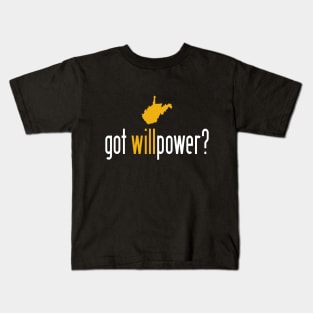 West Virginia Got Willpower Kids T-Shirt